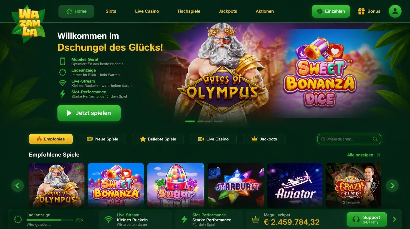 Smartphone mit laufendem Casino-Spiel, Ladeindicator, leichtes Verzögerungs-Symbol